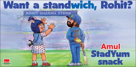...Want a standwich, Rohit?